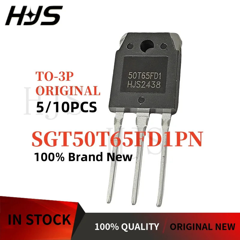 5PCS-10PCS Original SGT50T65FD1PN SGT50T65FD1 50T65FD1 50T65 TO-3P 50A 650V IGBT transistor Welding Machine Brand New In Stock