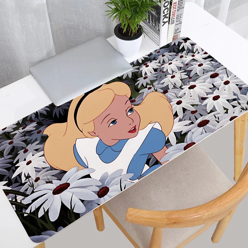 Mouse Pad Anime Gamer Gaming Accessories Varmilo Keyboard Pad PC Computer Rubber Desk Mat Carpet A-Alice in Wonderland Mousepad