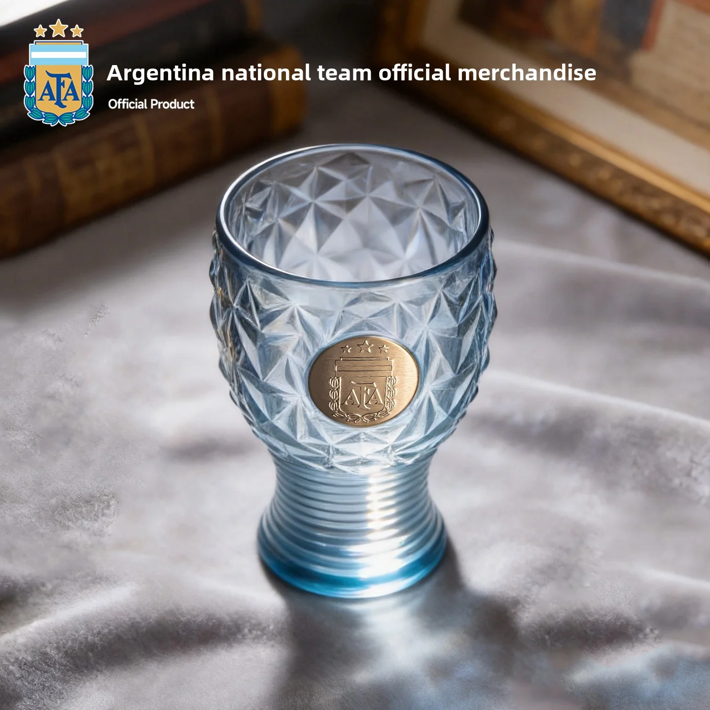 Official Argentina National Football Team Glass Cup, Afa Fan Merchandise, Beer Mug, Game Viewing Companion, Perfect Gift