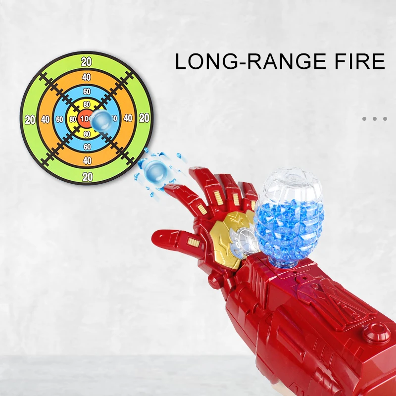 Electric Arm Water Bullet Gun Children's Toys Continuously Fires Wearable Launcher Outdoor Battle Toys Guns Gift for Boys Kid
