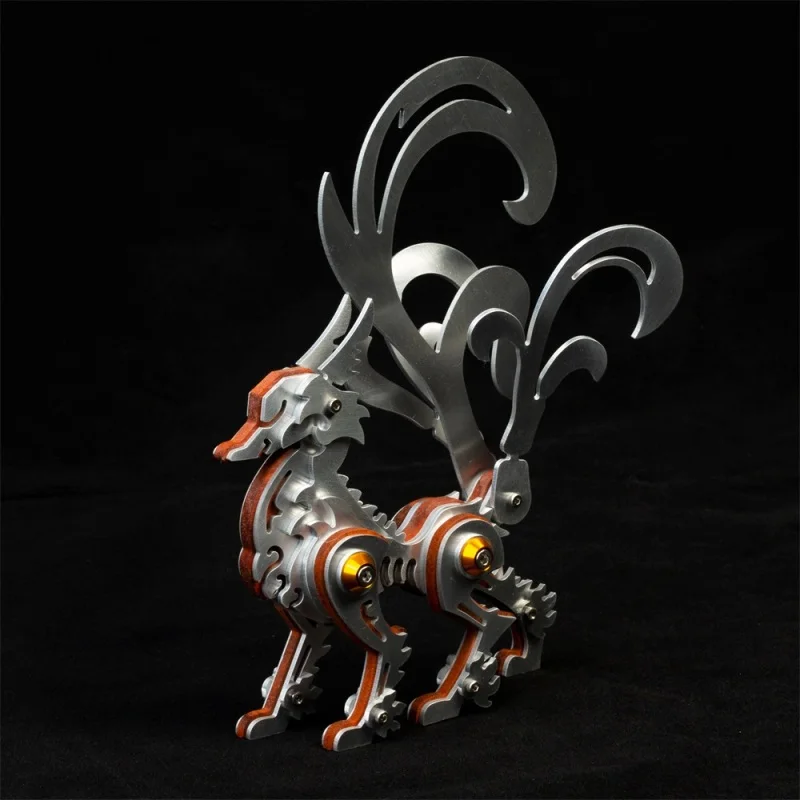 3D Puzzles Metal Nine Tailed Fox Model Building Kits for Adults Mechanical Animals DIY Assembly Toy Boys Gift