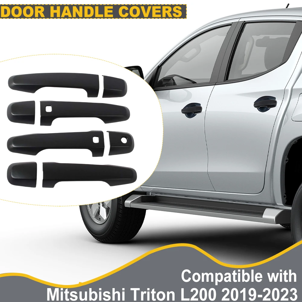 Car Body Kits for Mitsubishi Triton L200 RAM 1200 Strada 2019-2023 ABS Matter Black Protectors Cover Car Exterior Accessories