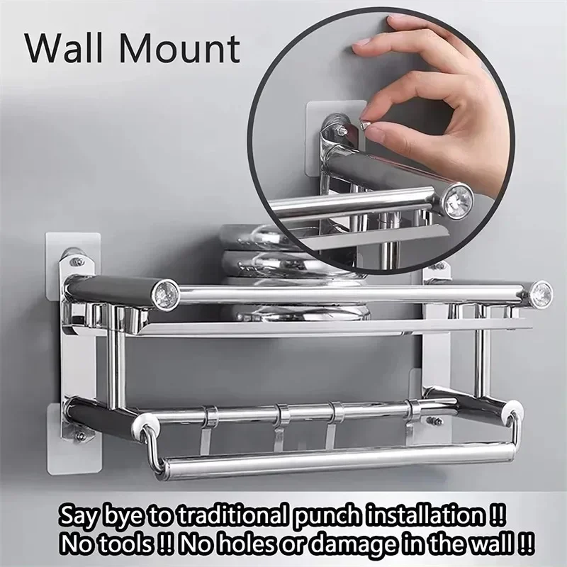 10-100PCS Nail Free Screw Sticker Wall Hanger Strong Adhesive Picture Frame Mount Hook Easy Install for Home Wall Decoration