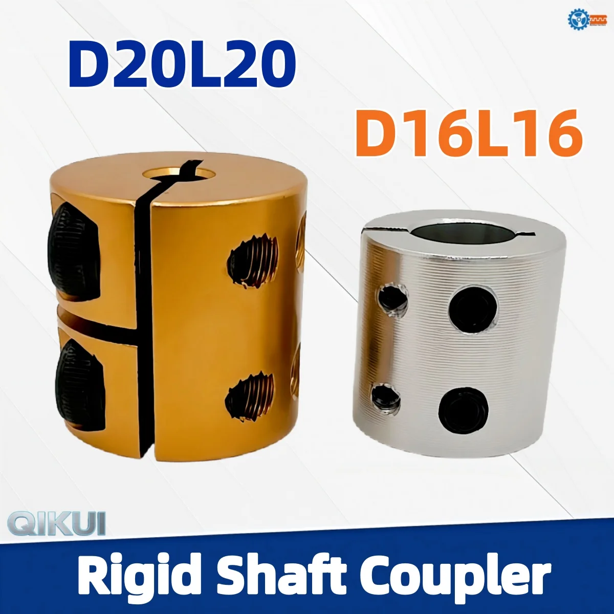 Aluminum Alloy Coupling D16L16 D20L20 3D Printer Parts Rigid Shaft Coupler Clamp Stepper Servo Motor Coupling Accessorie