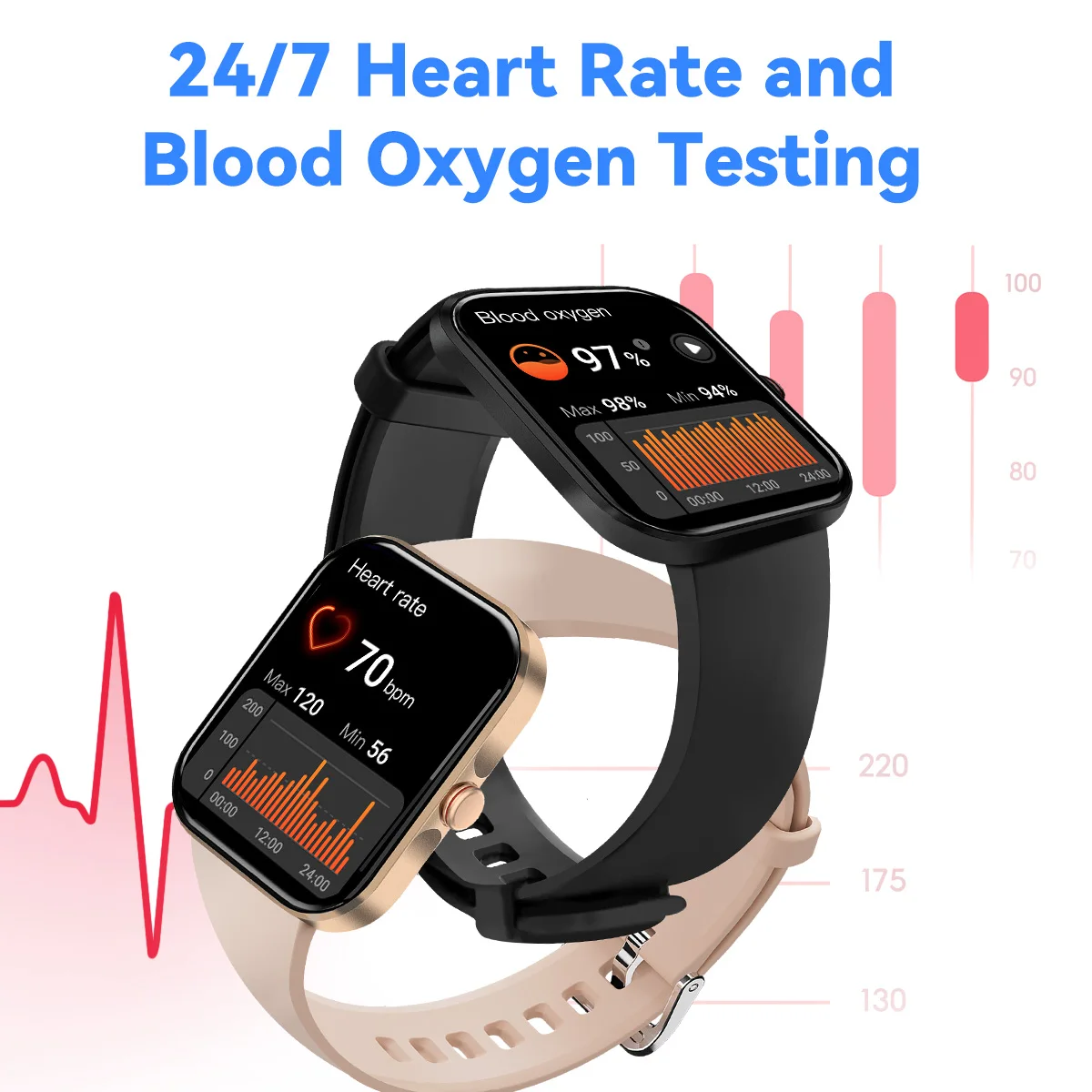 男性用のコネクテッドウォッチa230,1.91インチIPSスクリーン,酸素飽和度モニター,通話サポート,スポーツモード,アプリケーション付きブレスレット