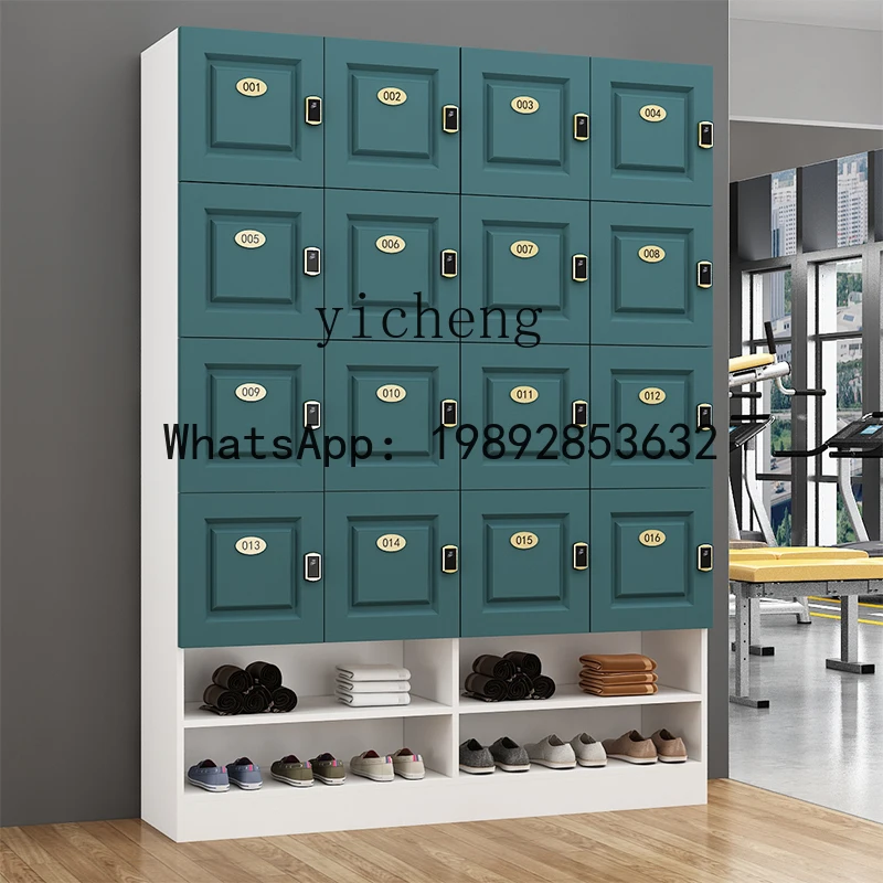 AA  yoga studio cabinet wooden bathroom bath center deposit box with lock