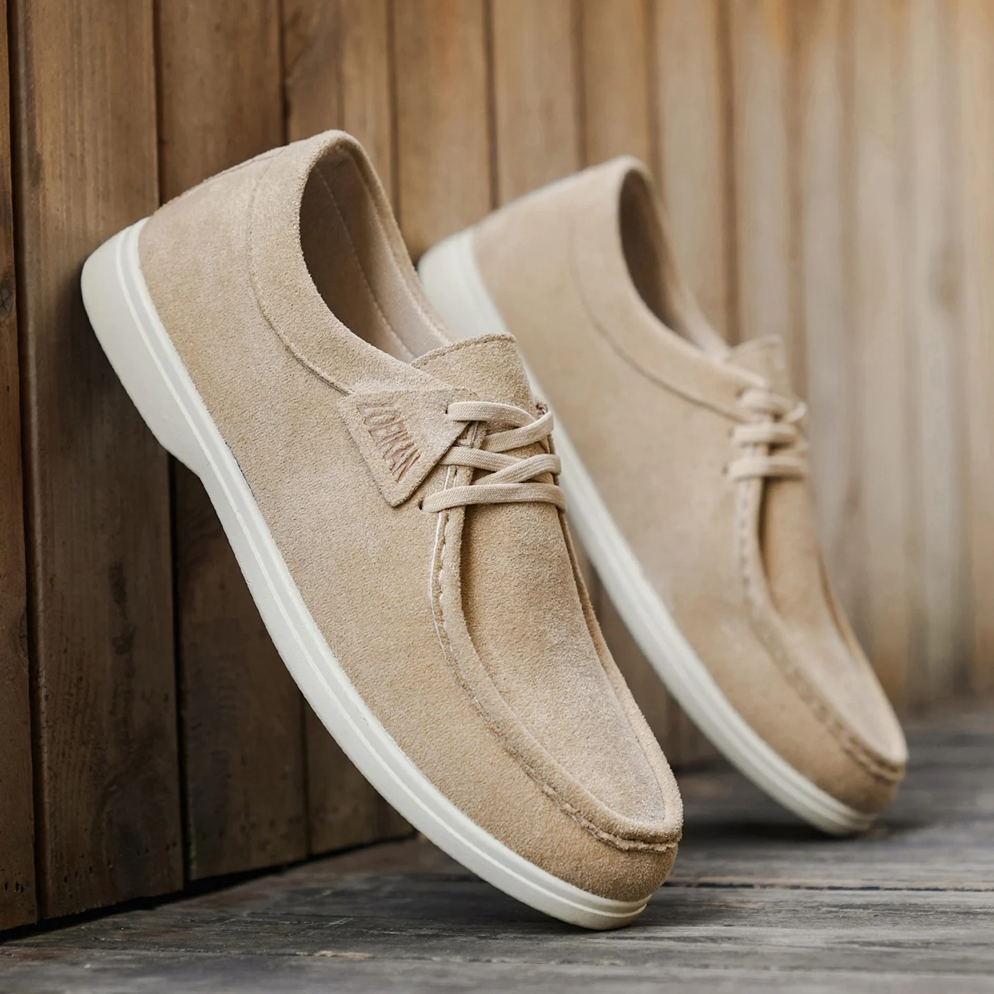 Men's Formal Shoes, New Elegant Men's Shoes, Casual Shoes, British-Style Slip-On Shoes, Slip-On Men's Low-Top Large Size Gray Khaki Men's Shoes