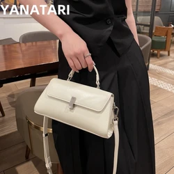 YANATARI underarm cowhide Genuine leather handbags women vintage shoulder bag female crossbody bags luxury high quality 2024