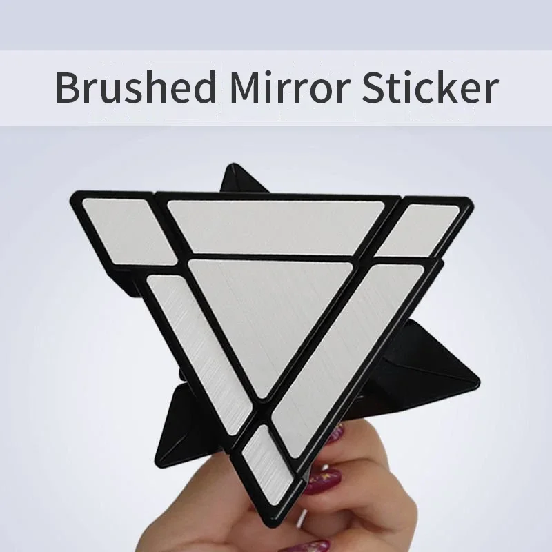 SENGSO Mirror Magic Tower 3x3 Pyraminx Specjalna Kostka Gładka Kostka Speed Cube Kostka Trójkątna Najlepsza Zabawka Edukacyjna