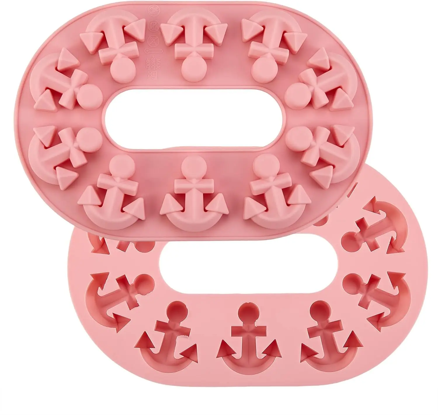 

10 Cavity Anchor Resin Food Grade Silicone Molds Fondant Molds for DIY Cake Chocolate Candy Cake Decoration Accessories