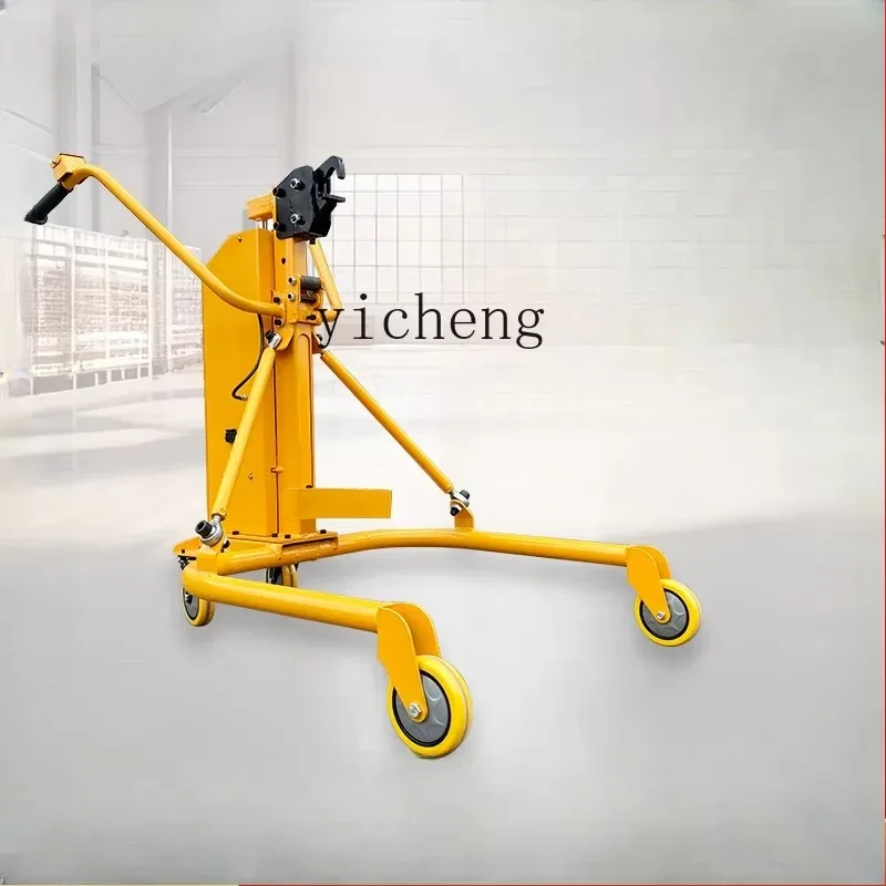 i10.12- electric hydraulic oil drum truck, drum iron drum hydraulic forklift, loading and unloading truck, trolley