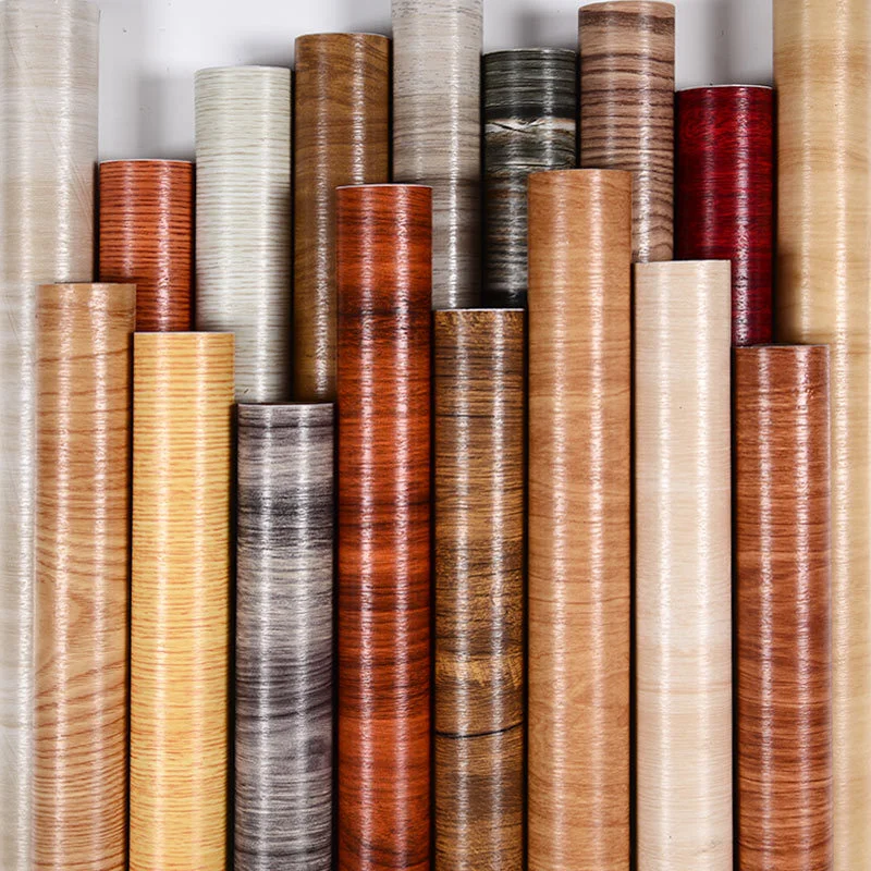 40cm Wood Vinyl DIY Self-Adhesive Waterproof PVC Wallpaper Renovation Cabinet Furniture Wall Stickers Decorative Adhesive Paper