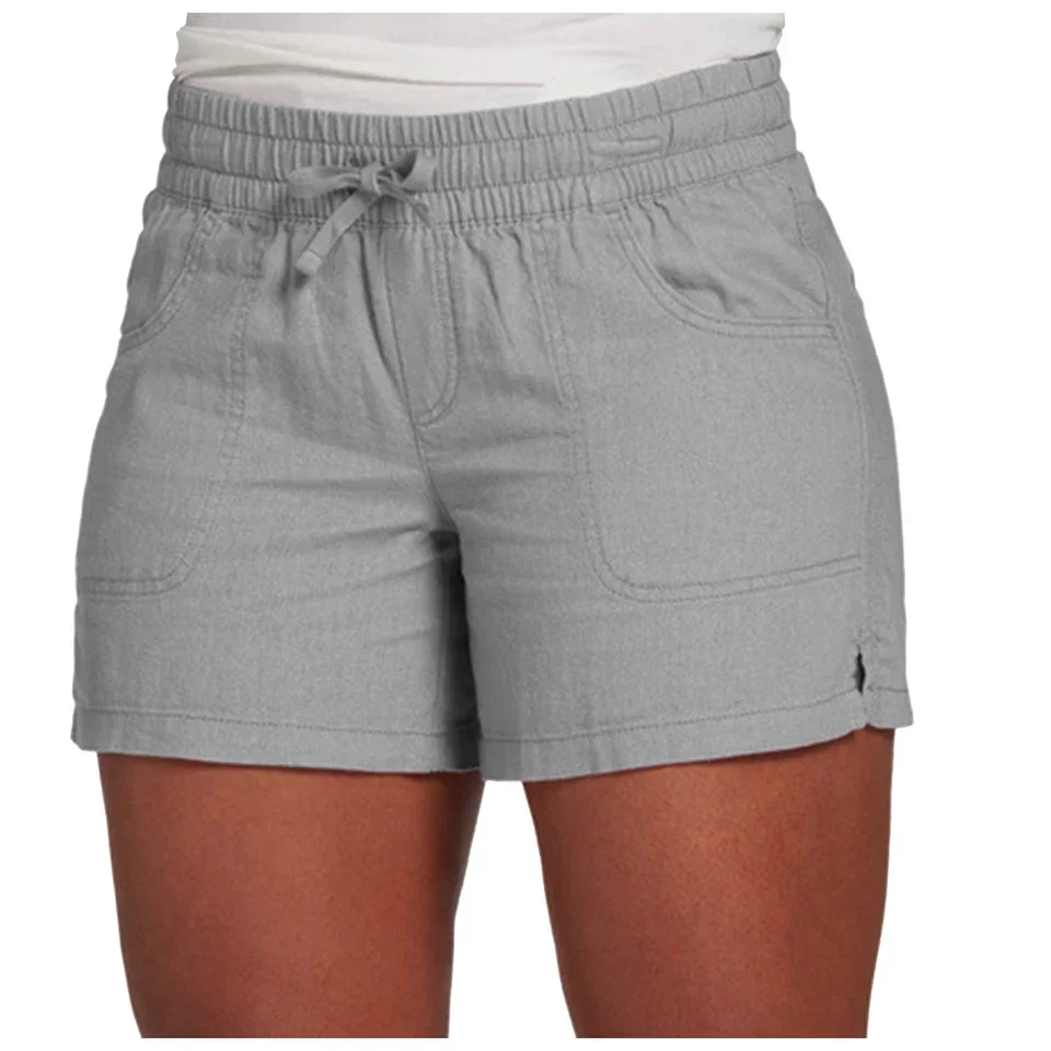 Comfort Full Length Women'S Autumn Pants Women Casual Elastic Waist Summer Drawstring Cotton Shorts Womens Beach