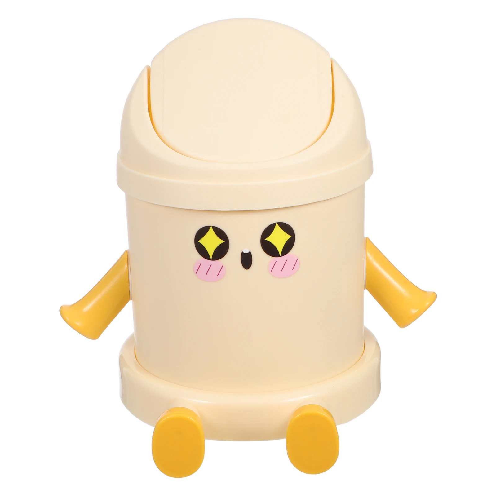 

Desk Mini Trash Can Desktop Waste Bin Household Tabletop Small Garbage Holder Wastebasket