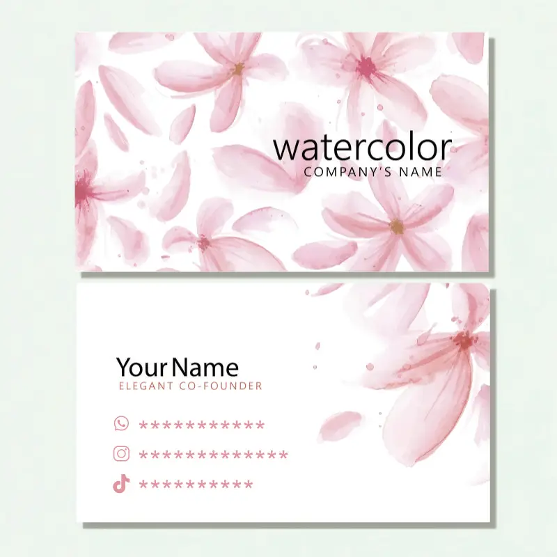 Wizytówki na zamówienie Kartki z podziękowaniami Druk w pełnym kolorze Dwustronny druk Opakowania Personalizowane logo Zaproszenia ślubne Pocztówki — zdjęcie produktu 2