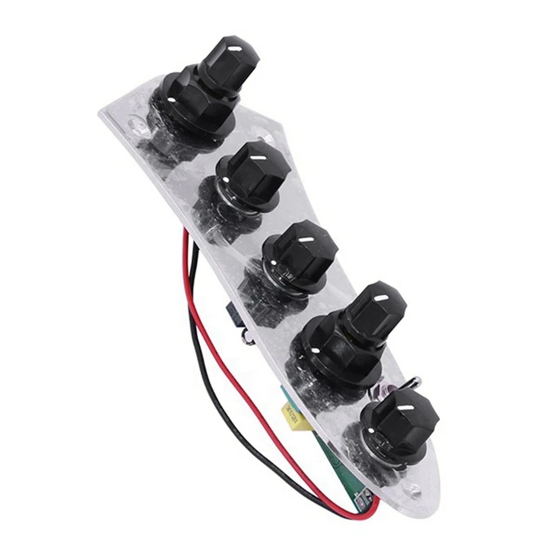 3Pcs 5 Jazz JB Bass Loaded Wired Control Plate For 4/5 String Bass Guitar Parts JB07