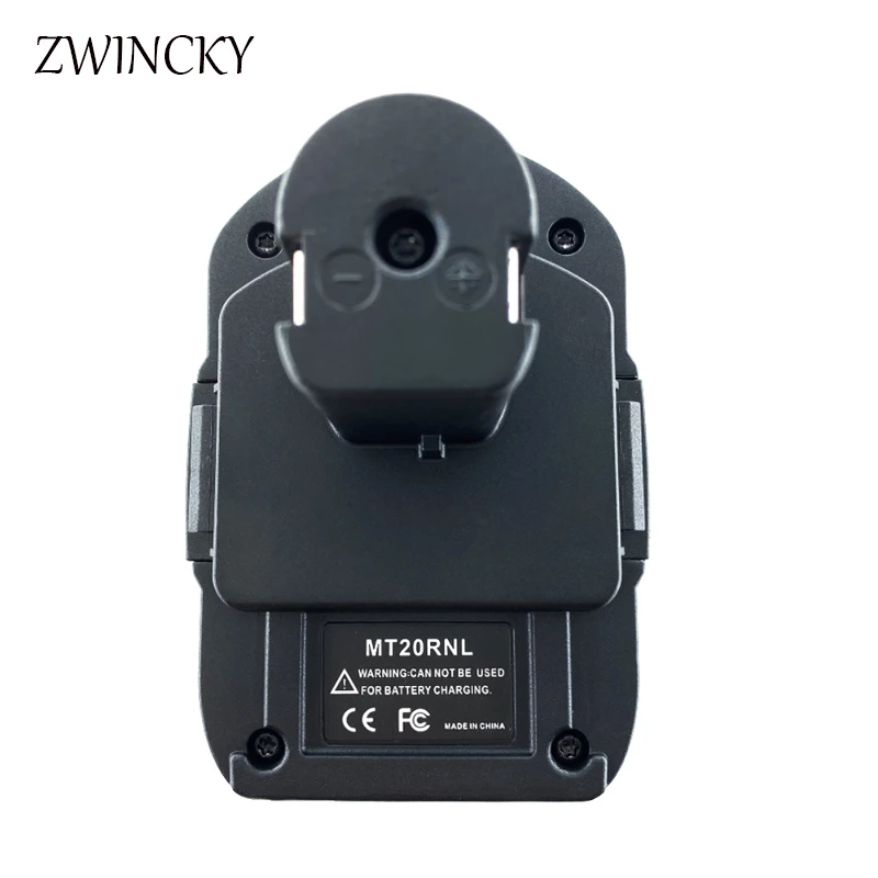 ZWINCKY 1/2 Buah MT20RNL untuk Adaptor Baterai Makita 18V Konverter Baterai Lithium PORT Pengisian Daya 18V Alat Steker Tanpa Kabel untuk RYOBI