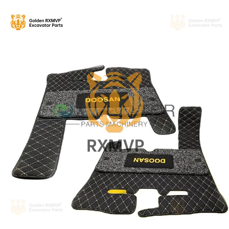 For Floor Mats Doosan Wheel Excavation Special Foot Pad Dx55/60 /150w /210w-9c-eco Cab Carpet Silk Ring