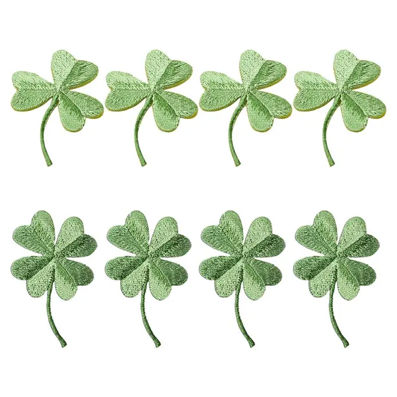 Patches On Clover Shamrock Clothes Appliques Embroidered Iron Sew Repairing Applique Patch  Decorative Badge Diy Repair