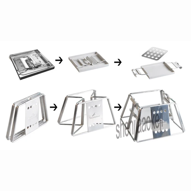 رائعة المحمولة الفولاذ المقاوم للصدأ شواء فرن المنزلية الشواء شواء فرن صغير الشواء مناسبة ل 1-2 الناس