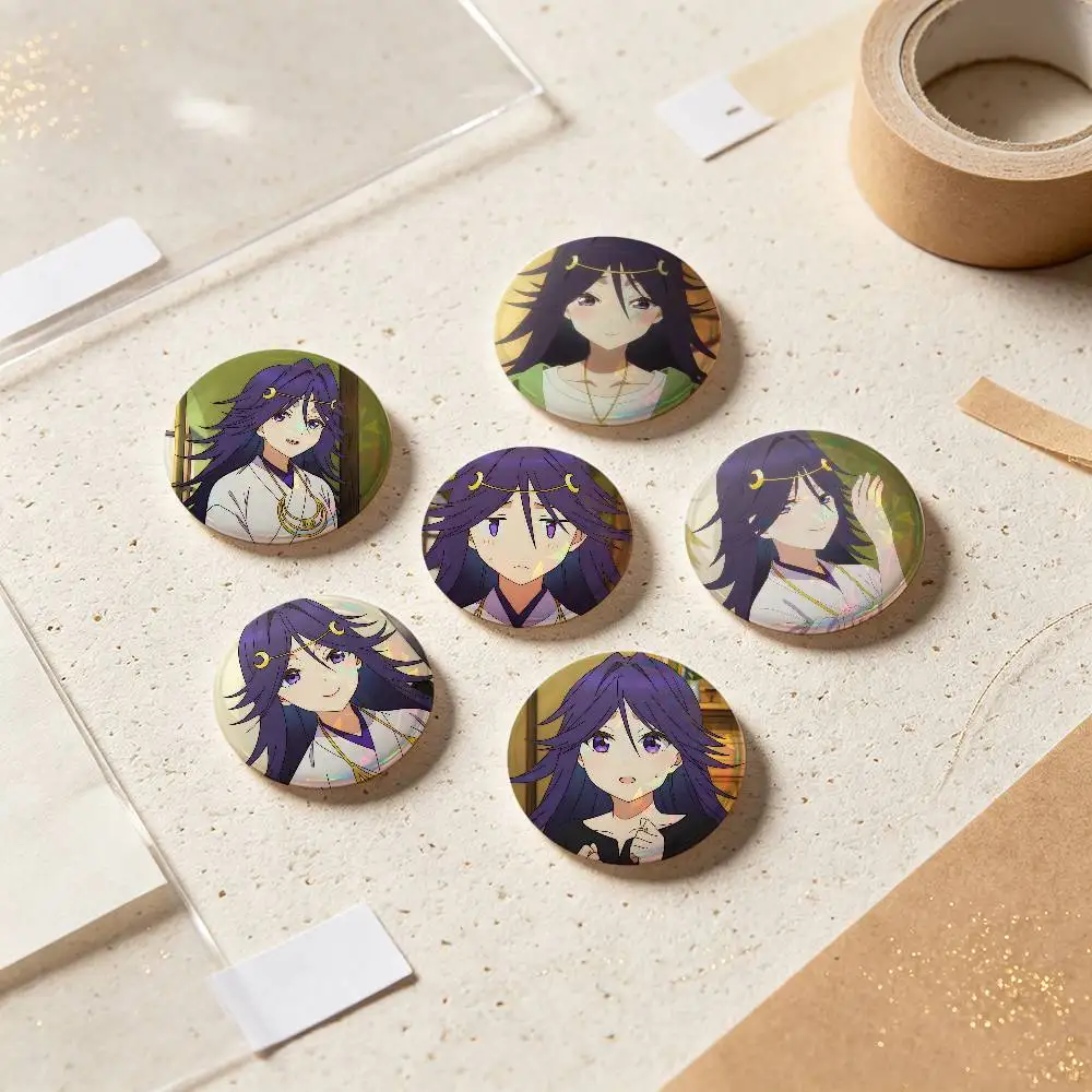 Yumiko Tsukinami Anime Figure Badges 25 32 44 58 75 Mm Round Cosplay Pin Bag Decor Fans Collect Friends Gifts Brooch Souvenir