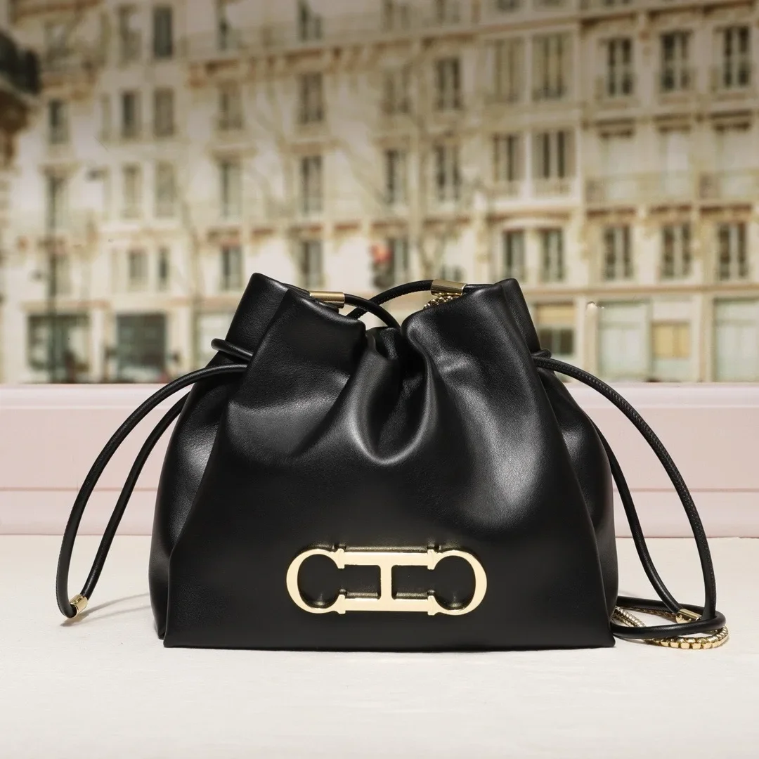 Fashion Trendy Letter Bundle Bucket Bag Commuter Casual Shoulder Crossbody Bag Light Luxury Women's Bag