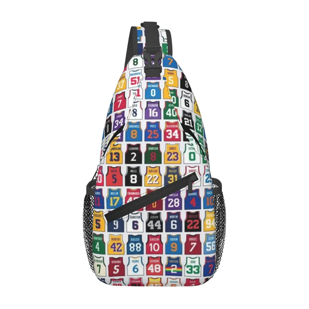 Basketball Jersey Num Jordan-23 James Sling Chest Bags Crossbody Shoulder Backpack Outdoor Sports Daypacks Fashion Bag