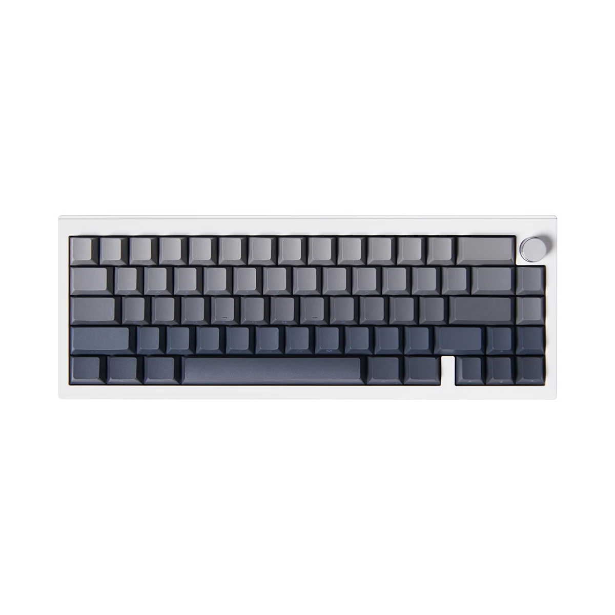 Extreme daylight light-transmitting 136-key mechanical keyboard keycap gradient gray-black PBT two-color injection factory