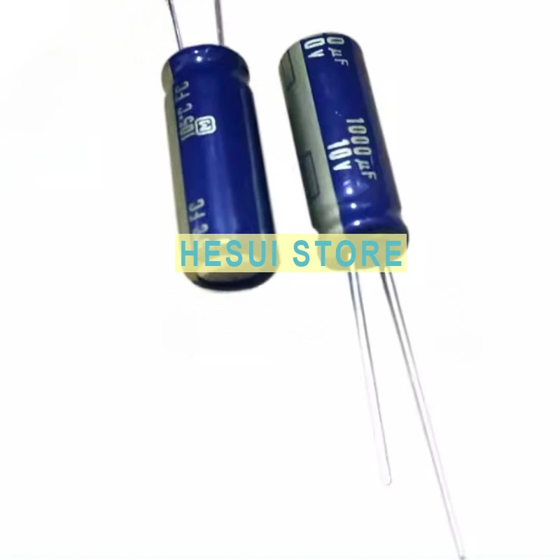 10PCS Audio Fever Capacitor 10V1000UF 8X20 FC Blue Gold 105 Degree PANASONIC