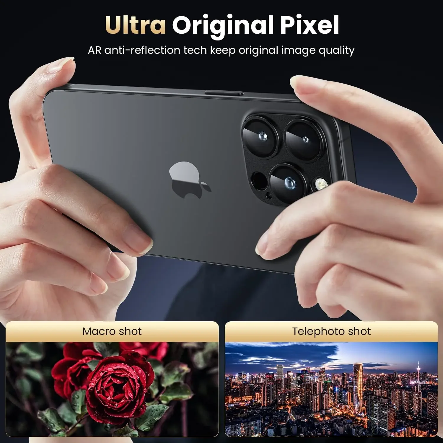 غطاء حماية لعدسة الكاميرا من الزجاج المقسى المعدني لهاتف آيفون 16 برو ماكس 15 بلس 14 15Pro 14Pro 16pro ملحقات الهاتف