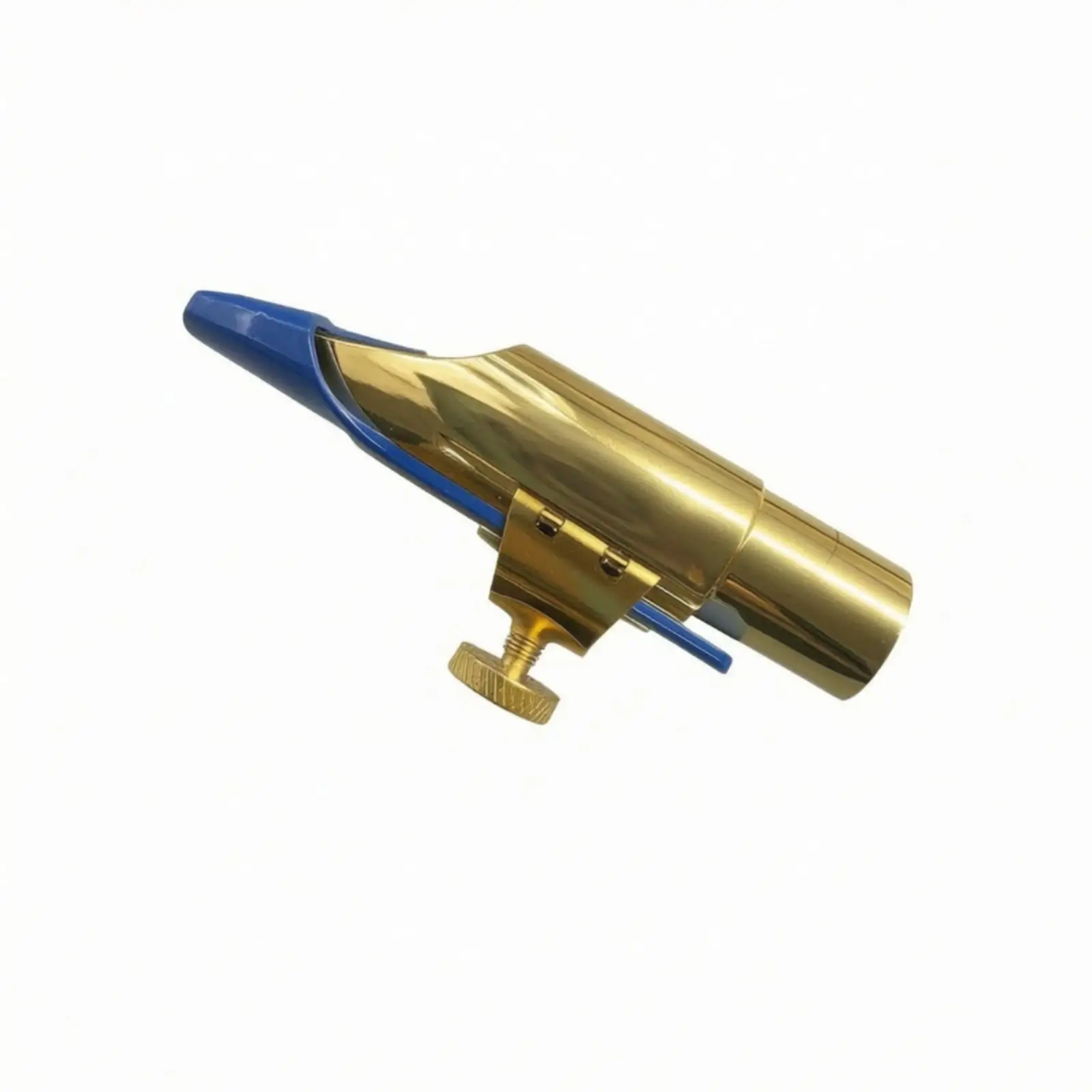 Metal Saxophone Embouchure Piece Gold-Tone Saxophone Embouchure Piece with Ligature Polished Wind Instrument Accessory for