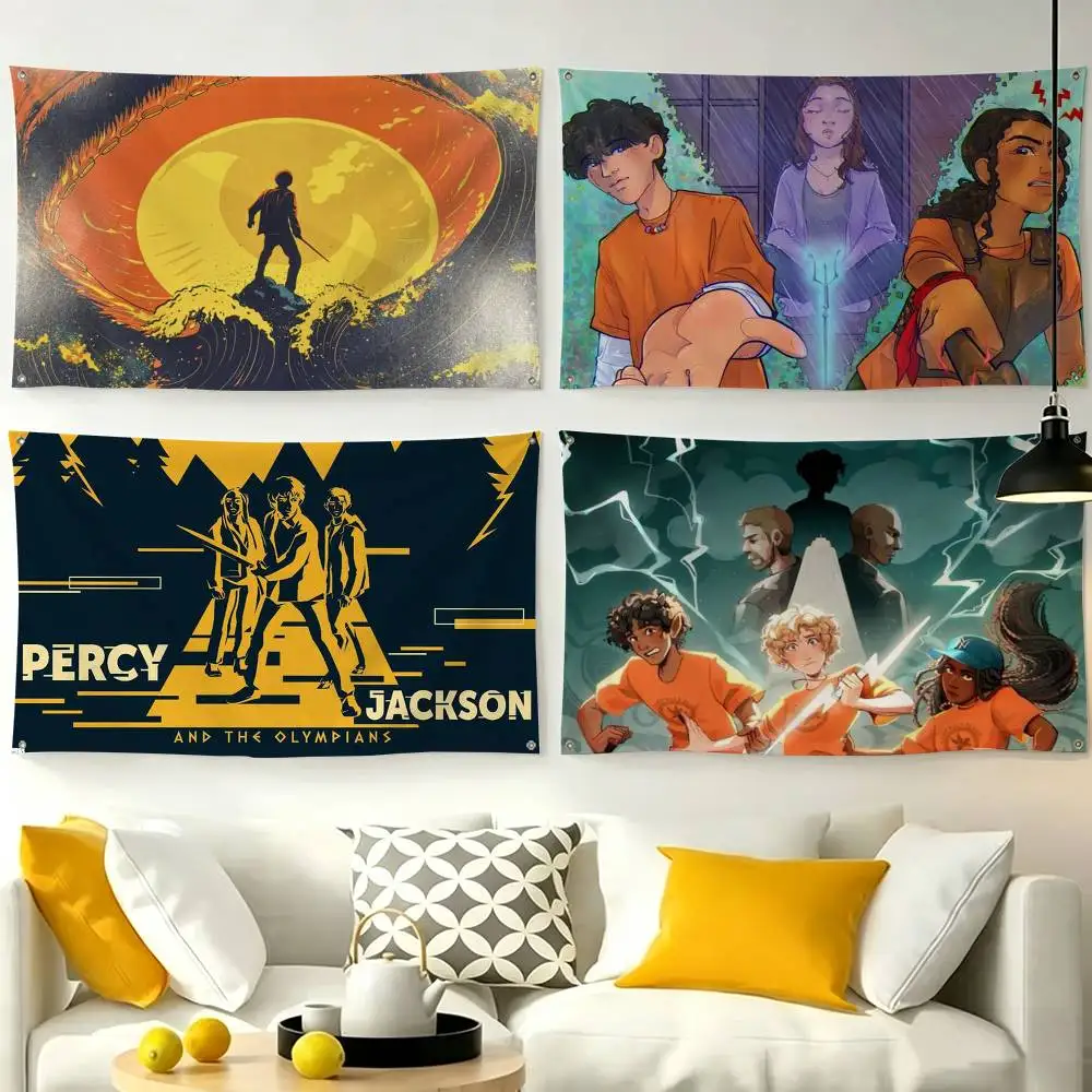 Percy Jackson and The Olympians  Flags for Bedrooms Home Decor Items Outdoor Decors Garage Decoration Flaga