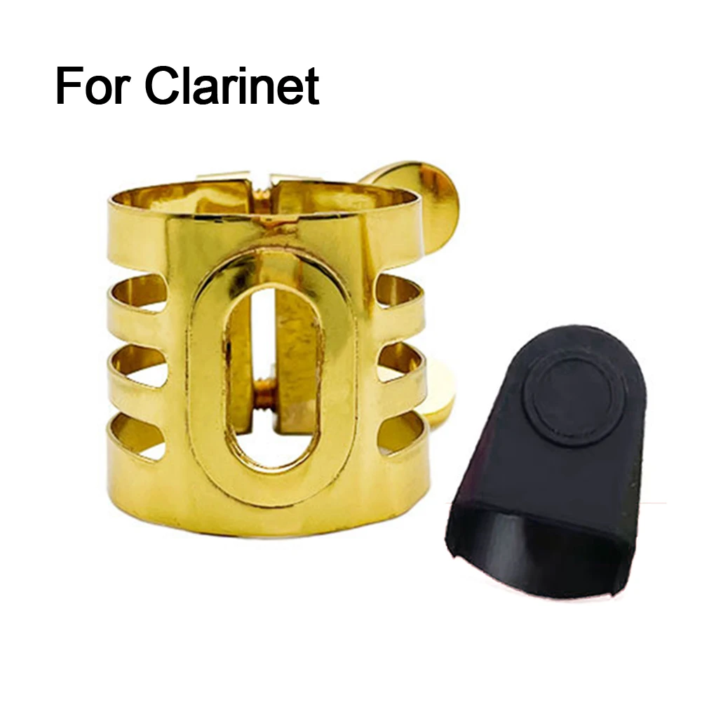 Metal Clarinet Soprano Alto Tenor Sax Reed Clip Mouthpiece Package Content Rubber Cover Saxophone Specifications