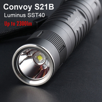 Convoy Flashlight S21B SST40 Led Inside Portable Torch Flash Light Tactical Lanterna 21700 Lantern Fishing Camping Work Latarka