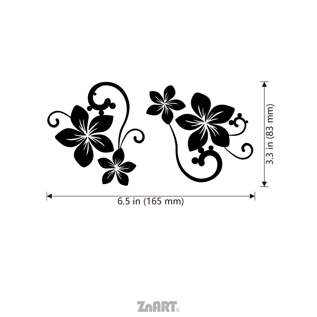 `Luminous Vinyl Decal Floral Scroll Self Adhesive Sticker For Car Truck Motorcycle Laptop Easy Peel No Residue`