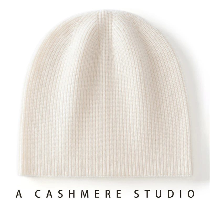 Winter Hats for Women New Beanies 100% Cashmere Knitted Outdoor Soft Warm Cap Autumn Female and Men Beanie Caps Warmer Bonnet