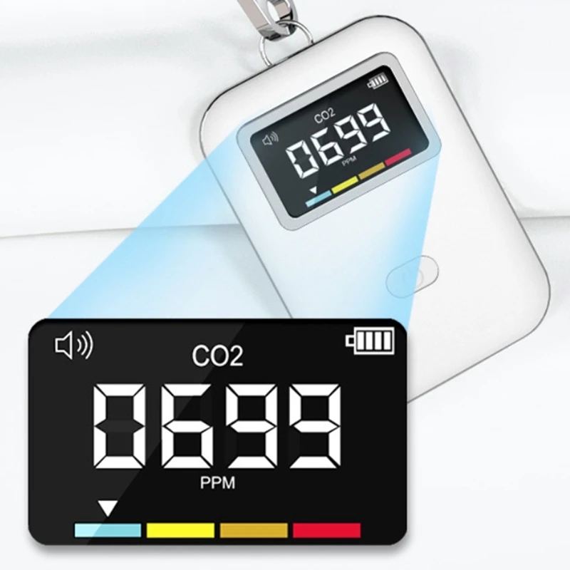 Mini CO2 Detector Air Quality Monitor Fit For Travel Home Indoor,You Can Use Anywhere