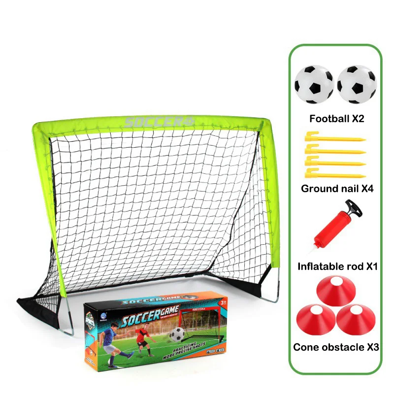 Draagbare voetbaldoelen voor kinderen, speelgoed, training, voetbaldoel voor sport, speeltuin, voetbalnet voor kinderen, opvouwbare voetbaldoelen, achtertuin