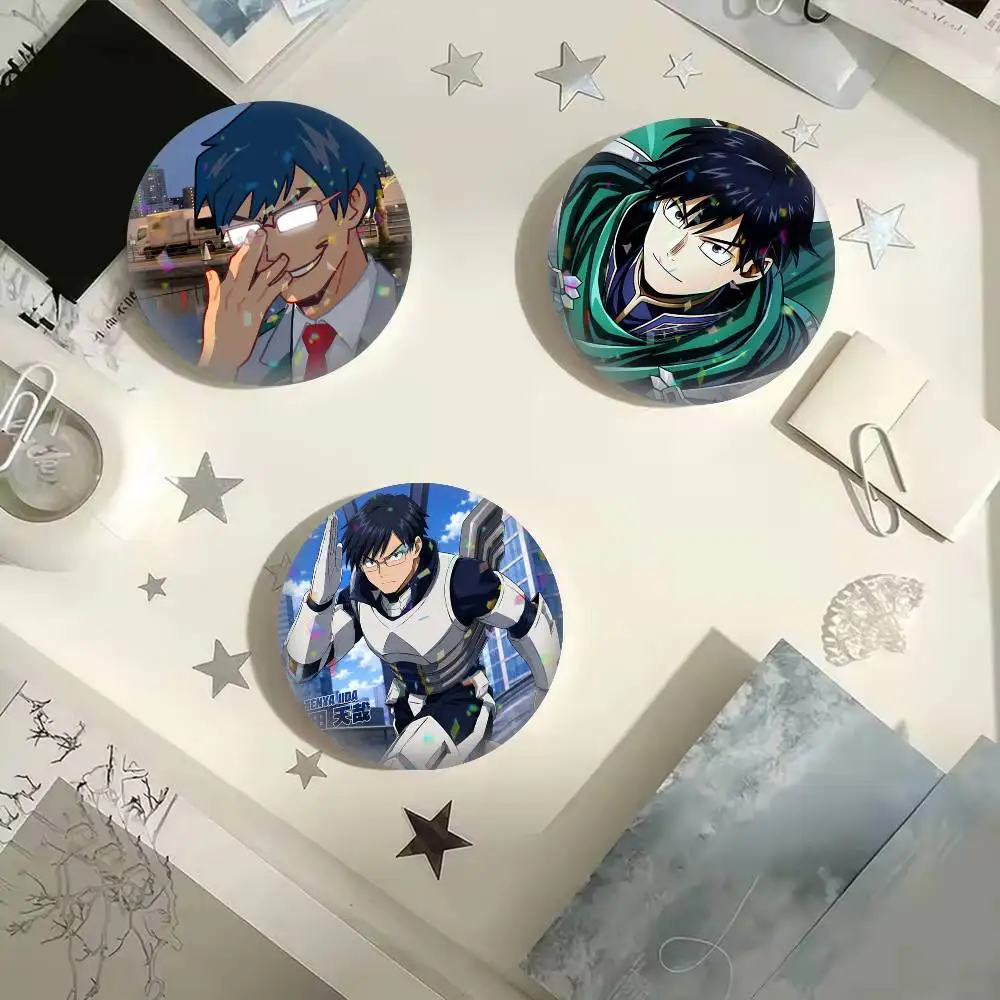 Cartoon T-Tenya Iida  25 32 44 58 75mm Badges Personalized Round Brooches Pins Accessory Gift