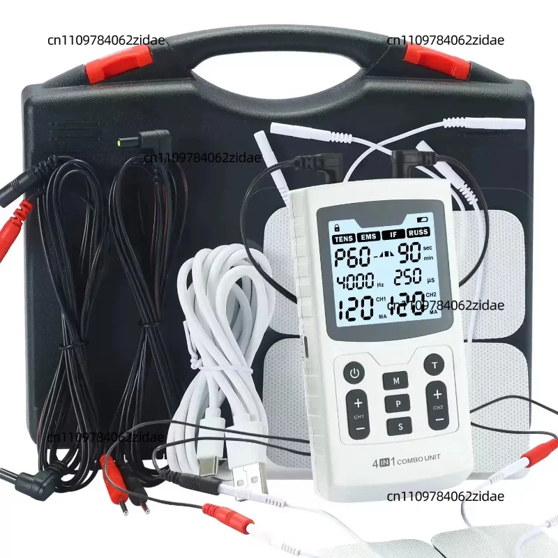 For 60 Massage Modes 4 in 1 Electric Muscle Stimulator Combo Phy