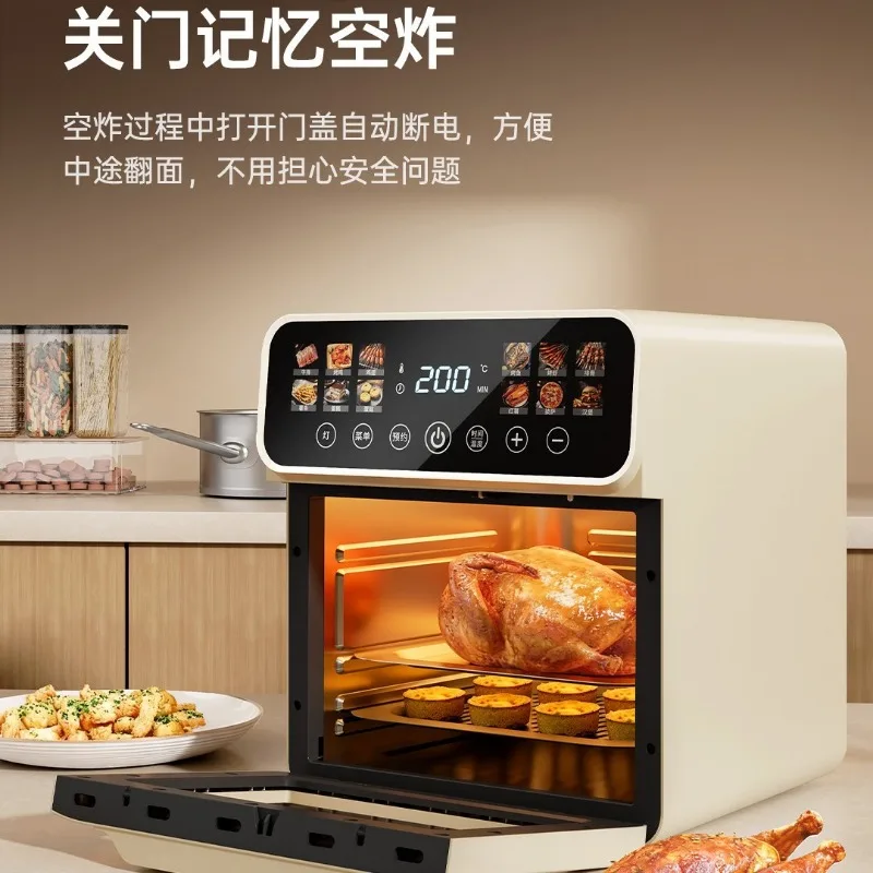 Household Large Visible Air Fryer Oven, Non‑Stick, 304 Stainless Steel Inner Liner