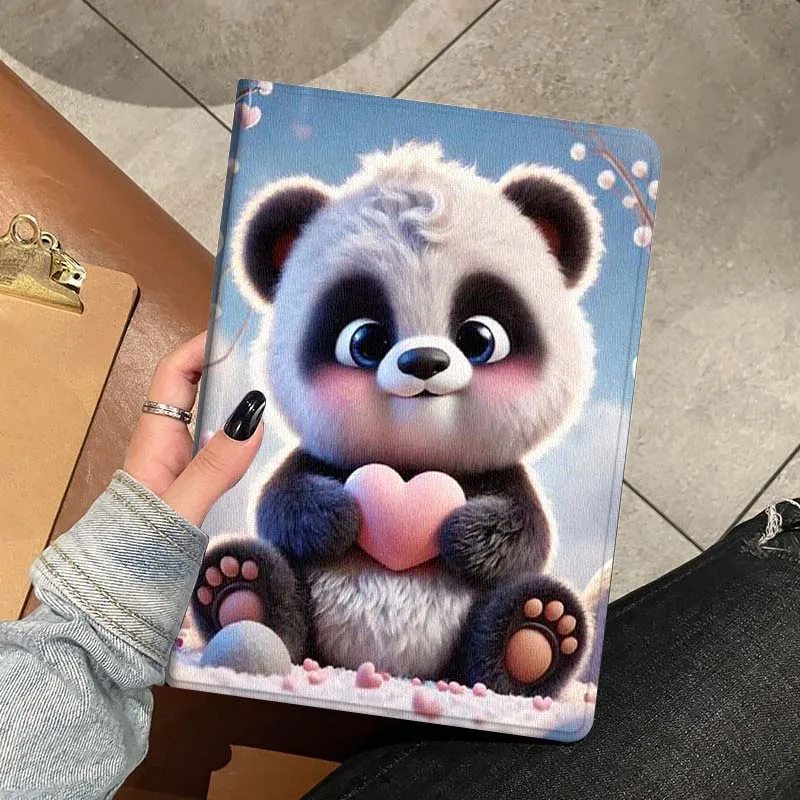 Panda Cartoon Love Heart For Huawei MediaPad T5 T10s M6 M5Lite SE Honor Tab 5 6 7 V7 V8 X8a X9a Pro Soft Tablet Case Gift