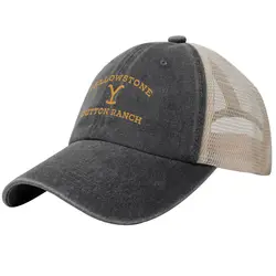 Yellowstone Dutton Ranch Denim Baseball Cap Hunting Camping Sun Visor Hip Hop Hats Couple Women Classic Custom DIY Baseball Caps