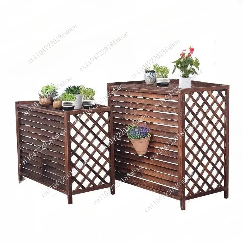 Outdoor Central Air Conditioner, External Hood, Blinds, Grille, Vent Protection Cover, Anti-corrosion Wood Decoration,