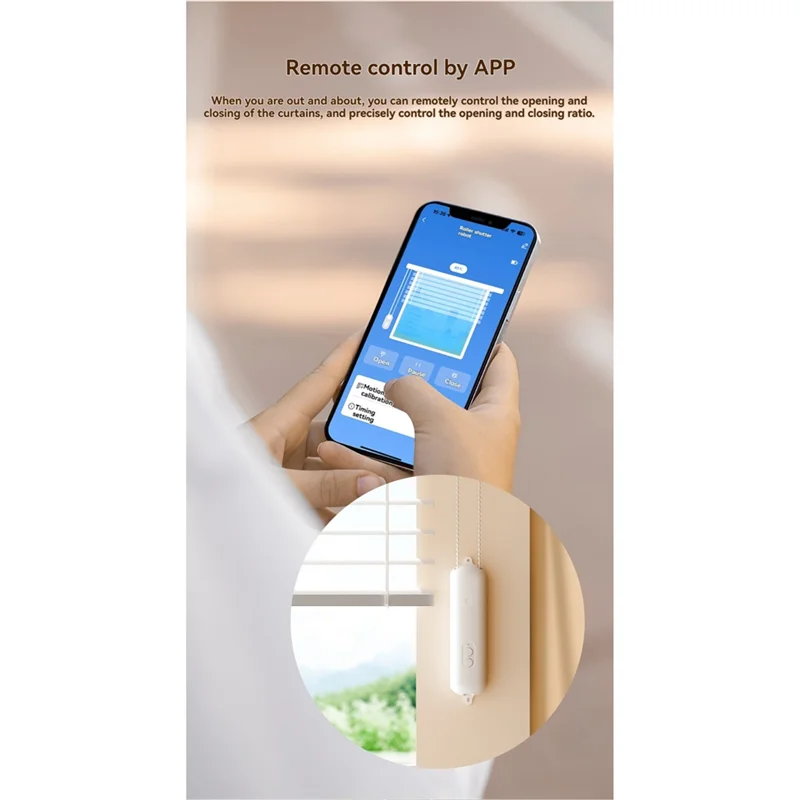 SQPP-Tuya Smart Bluetooth rouleau ombre moteur d'entraînement App contrôle rideau moteur tirer perle levage Robot