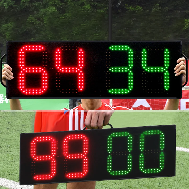 Latest Portable 8-inch LED Football Electronic Soccer Change Player Board Single Side Display Referee Substitution Boards