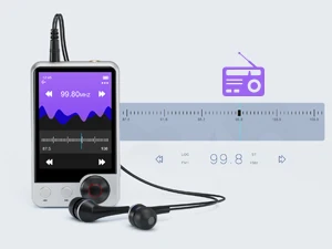 128GB MP3 Player with Boosted Bluetooth 5.3, Music Player Features HD Speaker, 2.4" Touchscreen, Expandable SD Card Slot, Dual