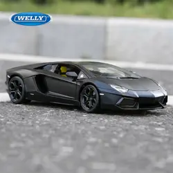 WELLY 1:36 Lamborghini Aventador LP700-4 Alloy Racing Car Model Diecast Metal Toy Sports Car Model Collection Childrens Toy Gift