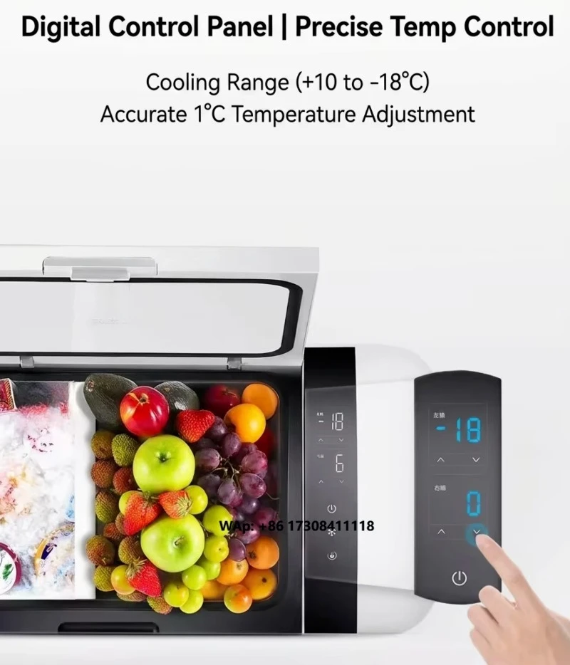 Universal Portable Plastic Freezer & Refrigerator for Sedan SUV RV 20L Dual Zone Compressor 12V-24V