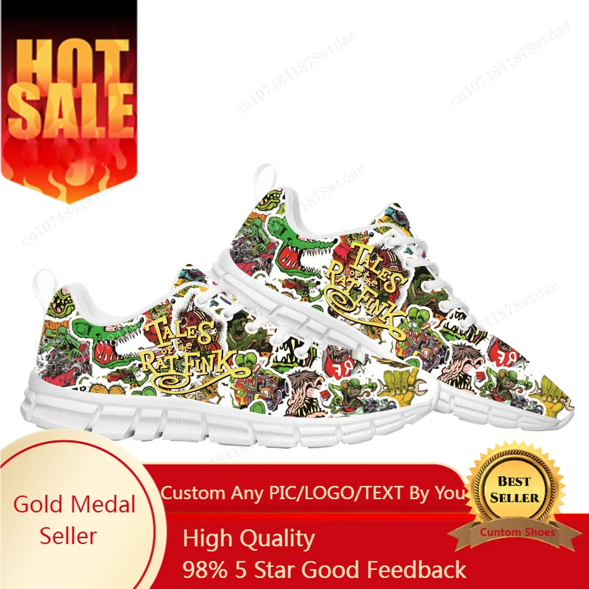 

Tales Of The Rat Fink Sports Shoes Mens Womens Teenager Kids Children Sneakers High Quality Manga Comics Sneaker Custom Shoe